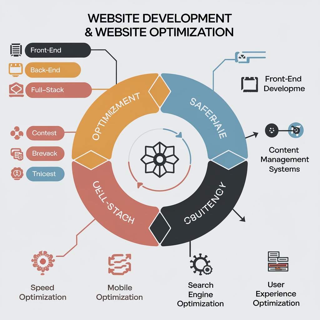 "Web analytics dashboard displaying website traffic, user behavior, SEO performance metrics, and conversion rates with interactive charts and data insights."